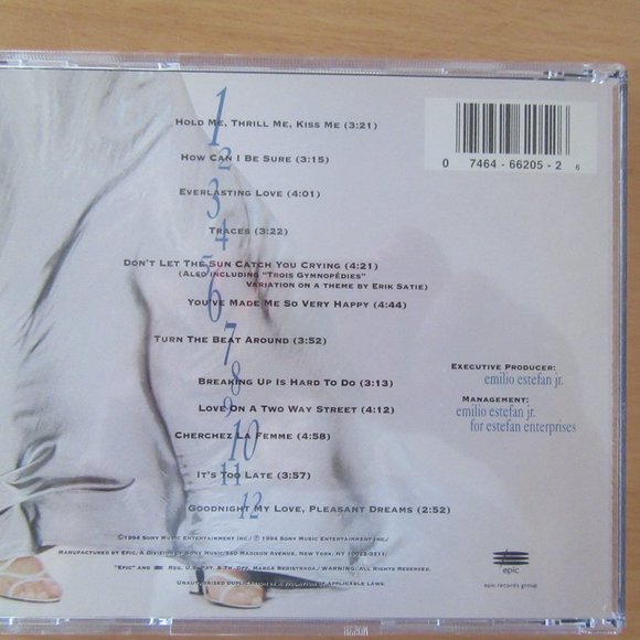 Gloria Estefan Hold Me Thrill Me Kiss Me (1994 CD) Turn the Beat Around - Picture 2 of 3
